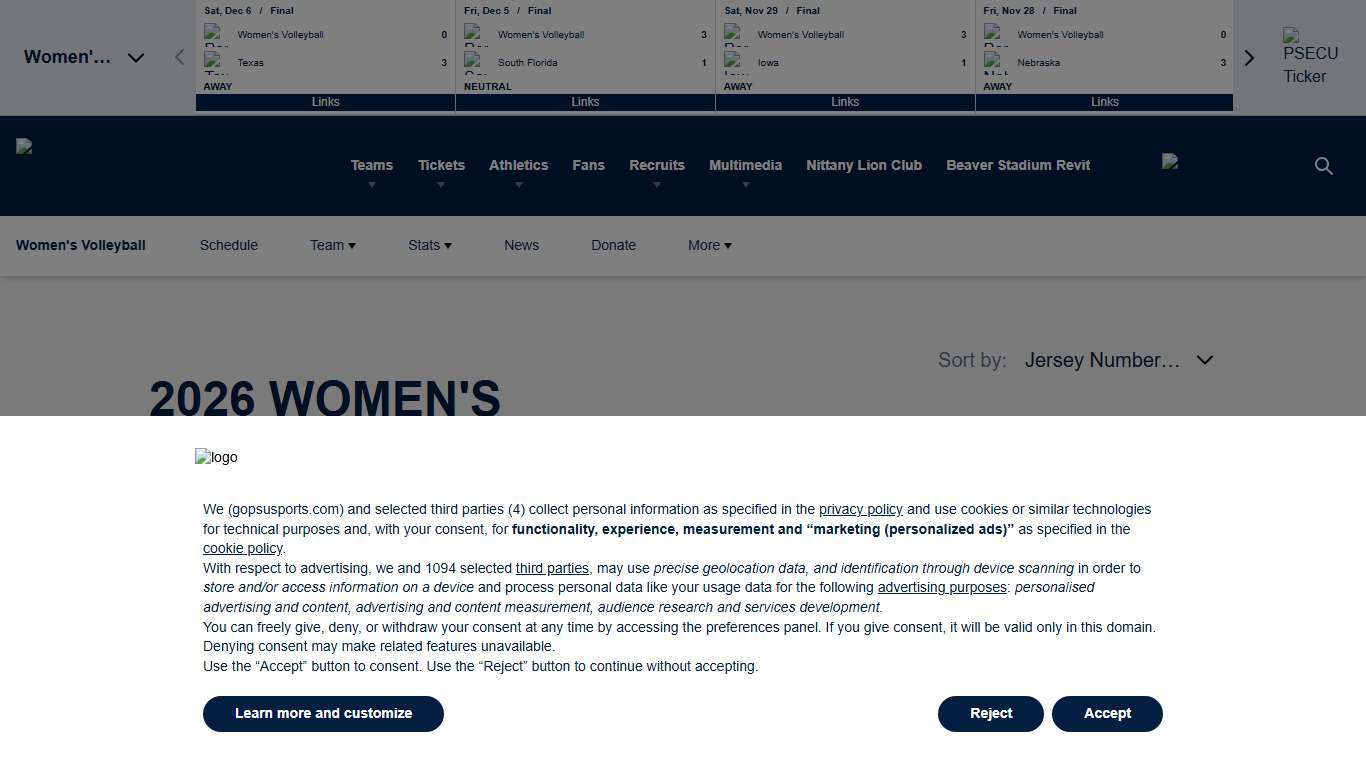 2026 Women's Volleyball Spring - Penn State - Official Athletics Website